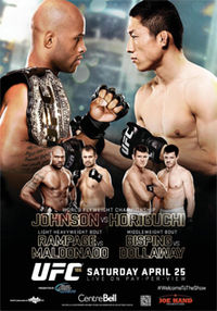 UFC 186 poster